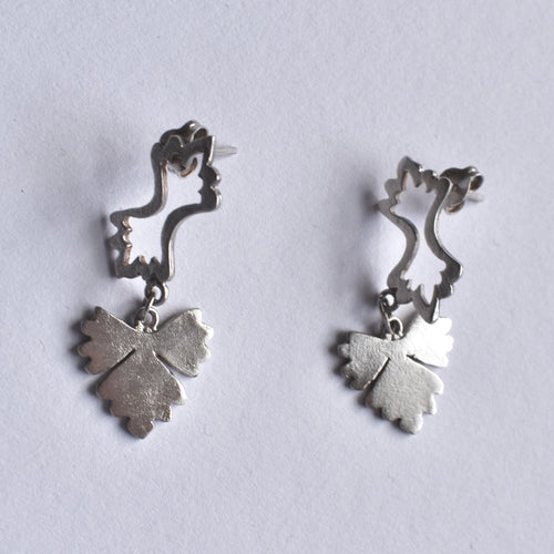 Silver Leaf Earrings