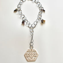 Turkish ornamental hexagonal motif pendant