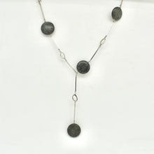 Silver rods and Astrophyllite Necklace